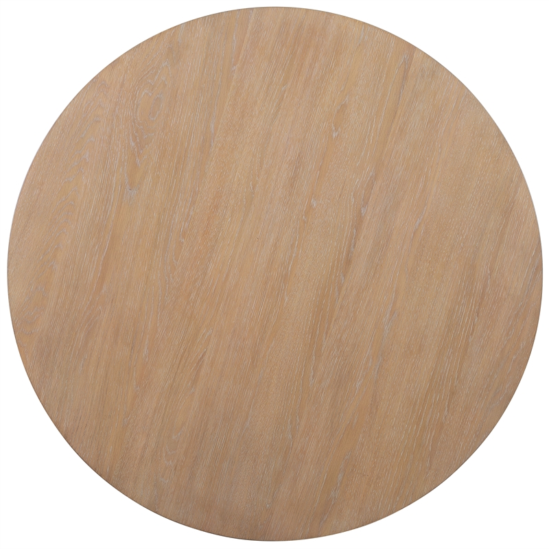 Bowery Hill Scalloped End Table with Hidden Storage in Light Brown