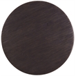 Bowery Hill Round Cocktail Table with X-Stretcher in Black Wood