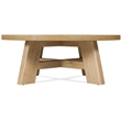 Bowery Hill Round Cocktail Table with X-Stretcher in Light Brown