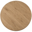Bowery Hill Round Cocktail Table with X-Stretcher in Light Brown