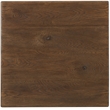 Bowery Hill Square Pedestal End Table in Rustic Brown Wood Finish