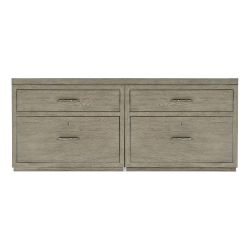 Bowery Hill 72in Home Office Credenza with Two Lateral Files