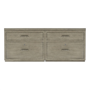Bowery Hill 72in Home Office Credenza with Two Lateral Files