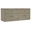 Bowery Hill 72in Home Office Credenza with Two Lateral Files