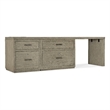 Bowery Hill 96in Home Office Desk with File and Lateral File