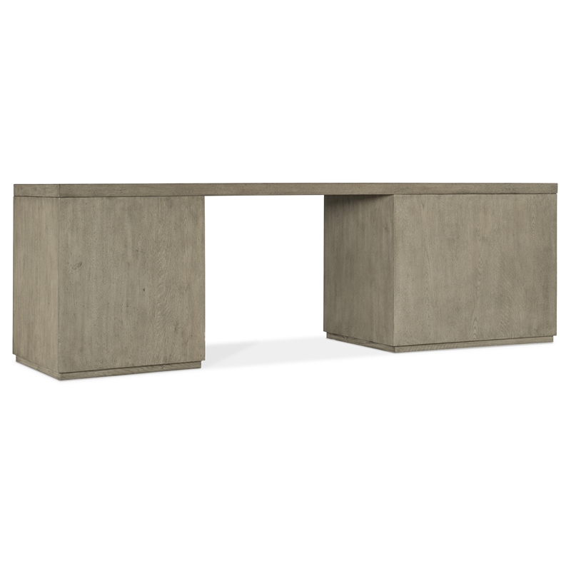 Bowery Hill 96in Home Office Desk with Small and Lateral Files