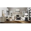 Bowery Hill 84in Home Office Desk with Lateral File in Smoked Gray