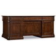 Bowery Hill Mahogany Executive Desk with Keyboard Drawer and Veneers