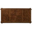 Bowery Hill Mahogany Executive Desk with Keyboard Drawer and Veneers