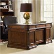 Bowery Hill Mahogany Executive Desk with Keyboard Drawer and Veneers