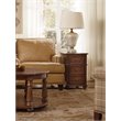Bowery Hill Chairside End Table in Mahogany Finish with 3 Drawers