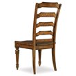 Bowery Hill Traditional Ladderback Wooden Dining Chair in Medium Wood