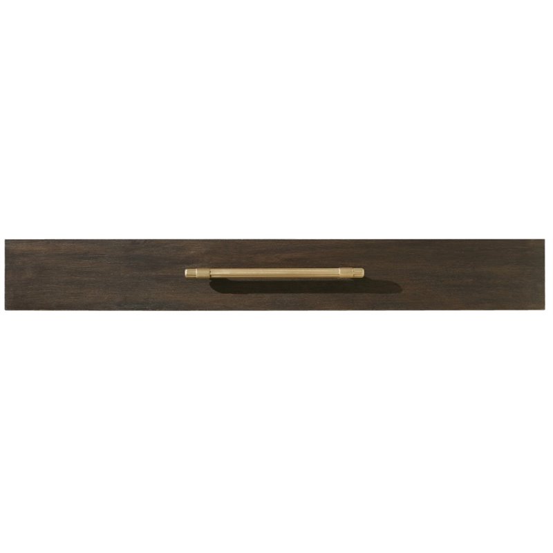 Bowery Hill Nightstand with Brass Frame in Midnight Brown Finish