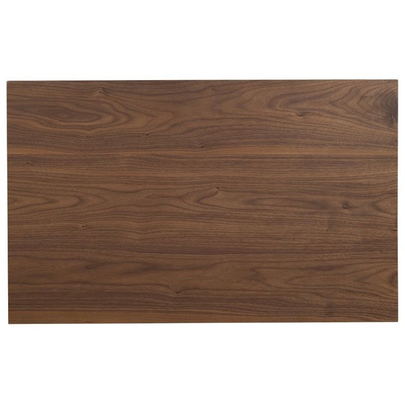 Bowery Hill 4 Cubby Short Bookcase in Wood Brown Finish