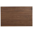 Bowery Hill 4 Cubby Short Bookcase in Wood Brown Finish