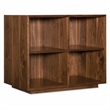 Bowery Hill 4 Cubby Short Bookcase in Wood Brown Finish