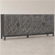 Bowery Hill Entertainment Console in Shale Wood Finish with 4 Doors