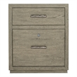 Bowery Hill 2-Drawer Filing Cabinet in Grey Wood Finish