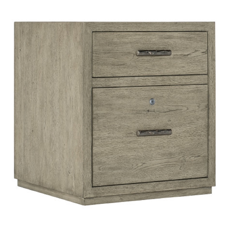 Bowery Hill 2-Drawer Filing Cabinet in Grey Wood Finish