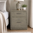 Bowery Hill 2-Drawer Filing Cabinet in Grey Wood Finish