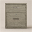 Bowery Hill 2-Drawer Filing Cabinet in Grey Wood Finish