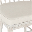 Bowery Hill Spindle Side Chair in White Wood with Distressed Finish