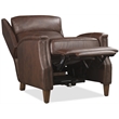 Bowery Hill Lansing Power Recliner with Cognac Brown Leather