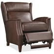 Bowery Hill Lansing Power Recliner with Cognac Brown Leather