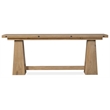 Bowery Hill Flip-Top Console Table in Light Wood with Oak Finish