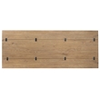 Bowery Hill Flip-Top Console Table in Light Wood with Oak Finish
