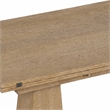 Bowery Hill Flip-Top Console Table in Light Wood with Oak Finish