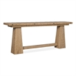 Bowery Hill Flip-Top Console Table in Light Wood with Oak Finish