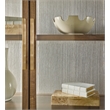 Bowery Hill Glass Door Display Cabinet in Medium Wood Finish