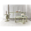 Bowery Hill Round Cocktail Table in Pistachio Pine Wood with Twist Leg Design