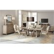 Bowery Hill Affinity Slope Side Chair in Kurtz Linen and Greige Oak Frame