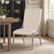 Bowery Hill Affinity Slope Side Chair in Kurtz Linen and Greige Oak Frame