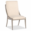 Bowery Hill Affinity Slope Side Chair in Kurtz Linen and Greige Oak Frame