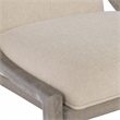 Bowery Hill Affinity Slope Side Chair in Kurtz Linen and Greige Oak Frame