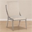 Bowery Hill Affinity Slope Side Chair in Kurtz Linen and Greige Oak Frame