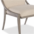 Bowery Hill Affinity Slope Side Chair in Kurtz Linen and Greige Oak Frame