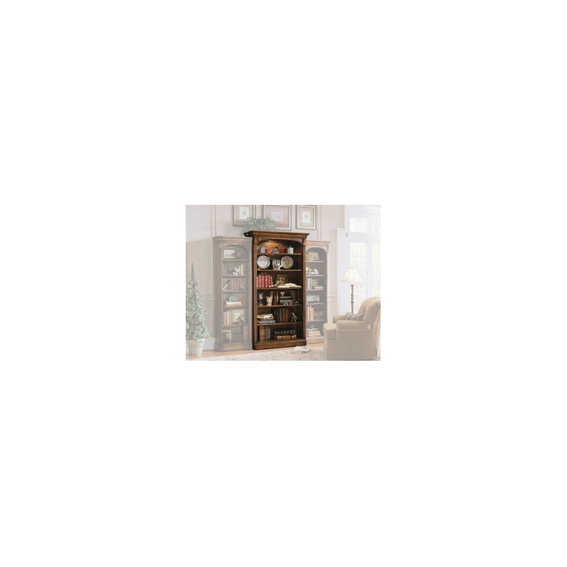 Bowery Hill Open Bookcase in Medium Cherry Hardwood with Adjustable Shelves