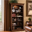 Bowery Hill Open Bookcase in Medium Cherry Hardwood with Adjustable Shelves