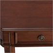 Bowery Hill Wooden End Table with Drawer and Shelf in Brown Cherry