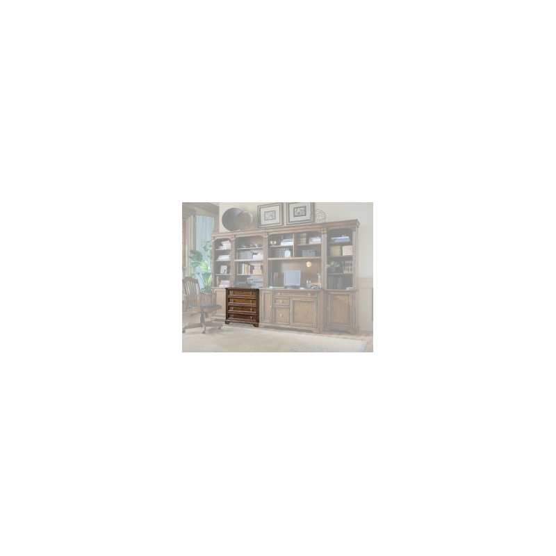 Bowery Hill Wooden Lateral File Cabinet with Locks in Medium Cherry