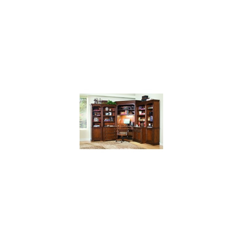 Bowery Hill Wooden Lateral File Cabinet with Locks in Medium Cherry