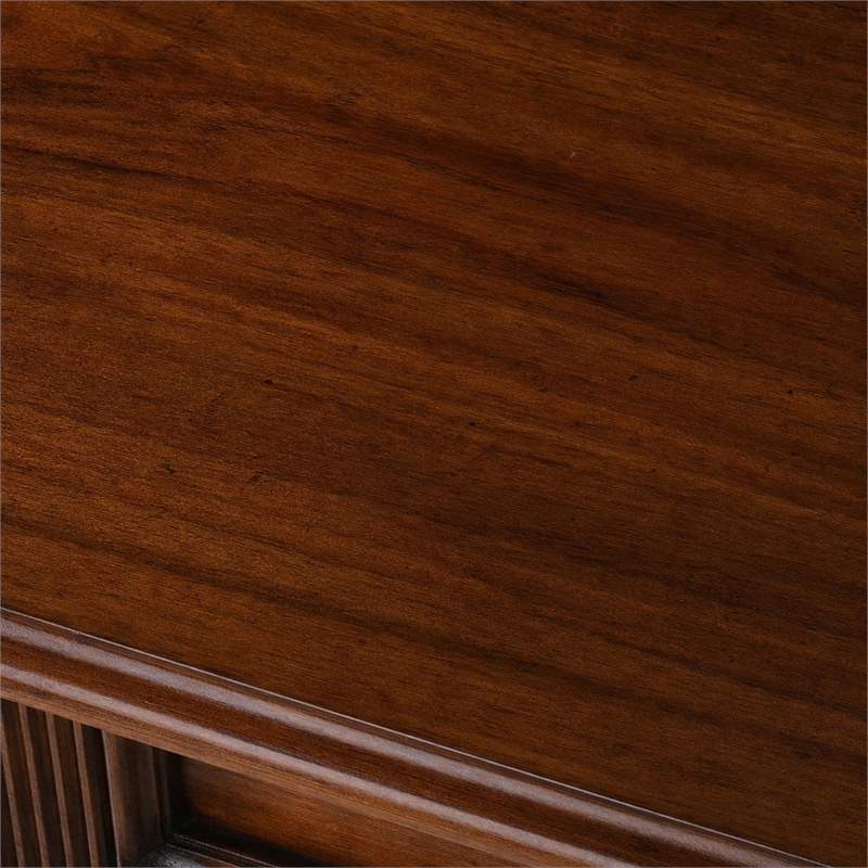 Bowery Hill Wooden Lateral File Cabinet with Locks in Medium Cherry