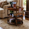 Bowery Hill Two Tier Oval Accent Table with Wood Construction
