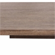 Bowery Hill Round Pedestal Dining Table in Walnut and Distressed White