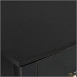 Bowery Hill Rowan Accent Chest with 3 Drawers in Black Finish
