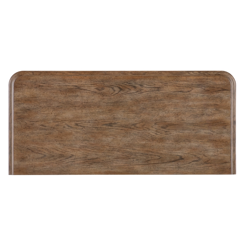 Bowery Hill 6-Drawer Chest in Distressed Black and Brown Finish